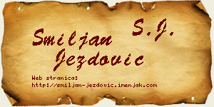 Smiljan Jezdović vizit kartica
